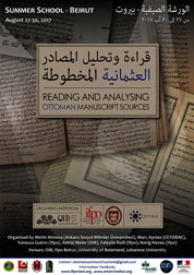 Summer School: Reading and analysing Ottoman manuscript sources